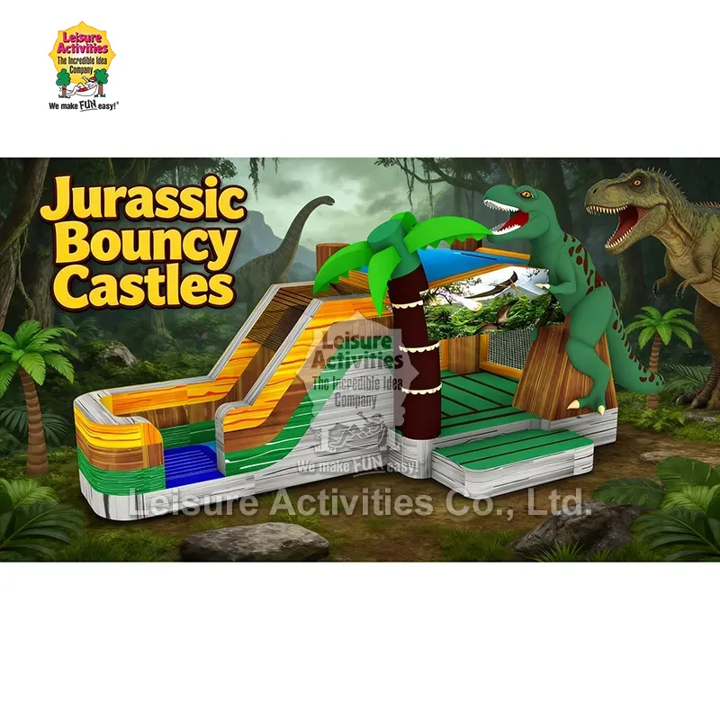 Szuper felfújható többjátékos Jurassic Bouncy Castles